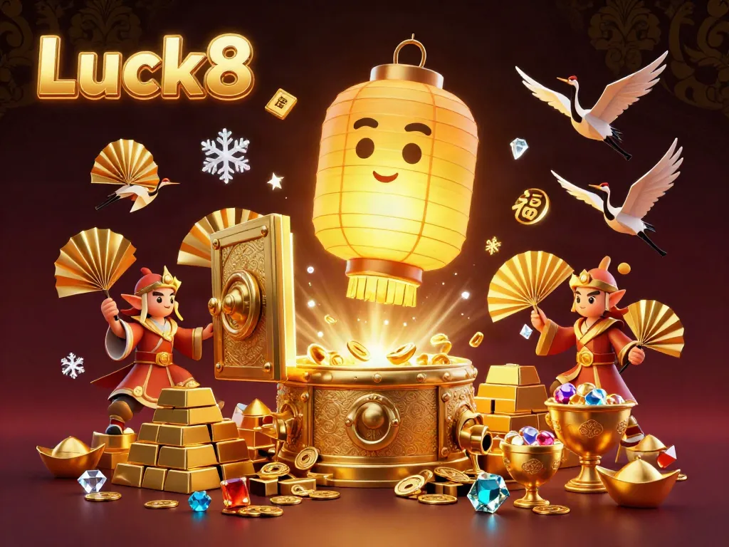 Experience the magic of Luck8 with vibrant casino glory, golden treasures, and playful spirits.