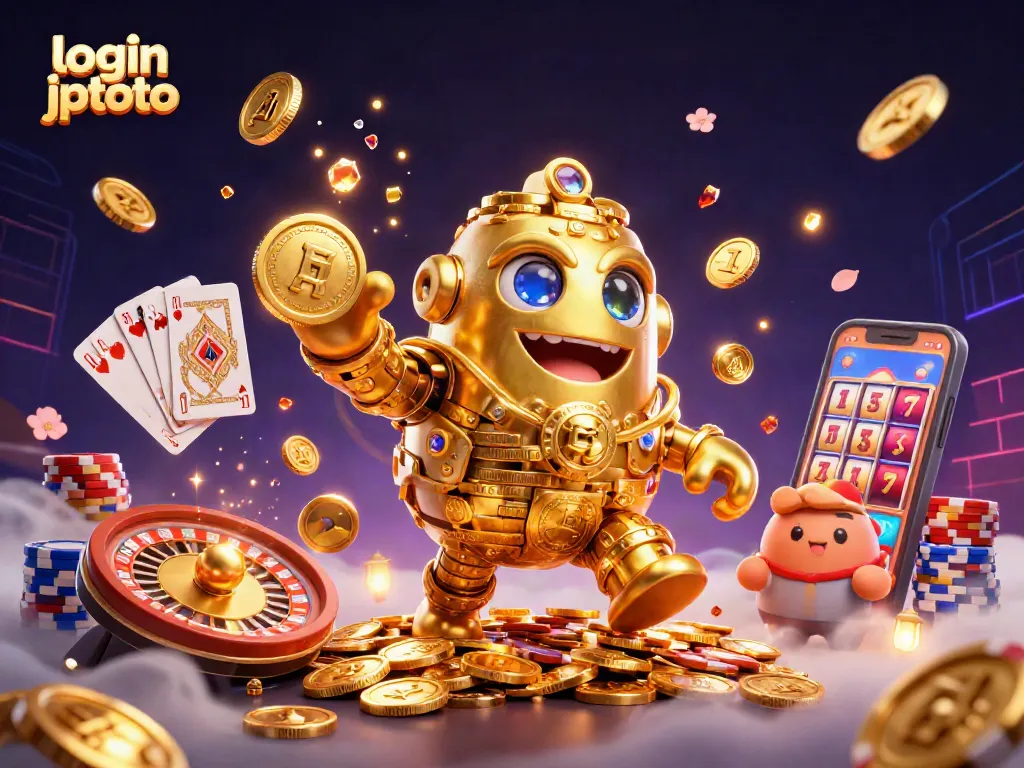 Engage with login jptoto for top-tier casino excitement in this vibrant 3D scene.