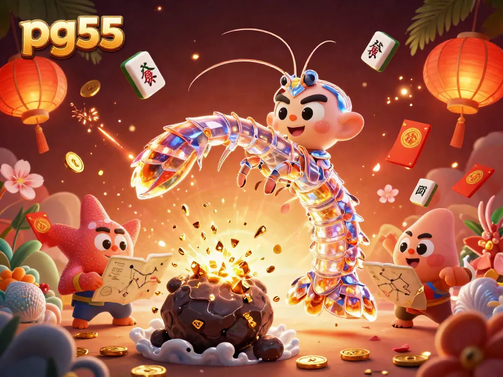 Engage in thrilling gameplay at pg55, featuring a galactic samurai and dazzling casino symbols.