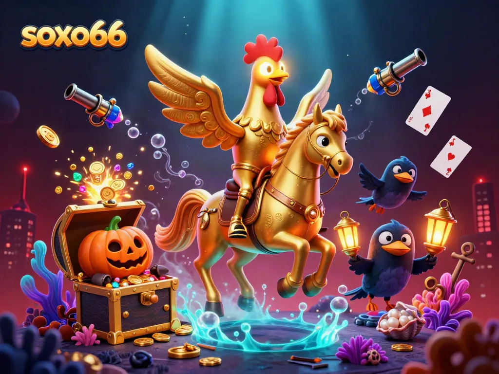 Experience soxo66 with enthralling casino offerings in a vibrant fantasy setting filled with treasure.