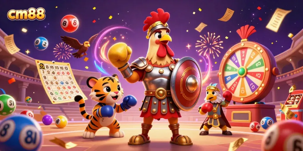 Experience exhilarating gameplay at cm88 with dynamic scenes from a vibrant gambling arena.