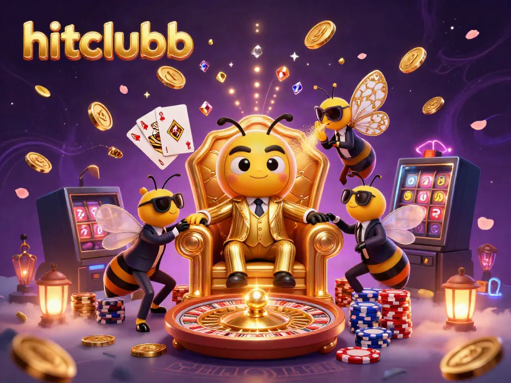 Join the action at hitclubb with the buzzing bumblebee mob boss, surrounded by casino elements and golden treasures.