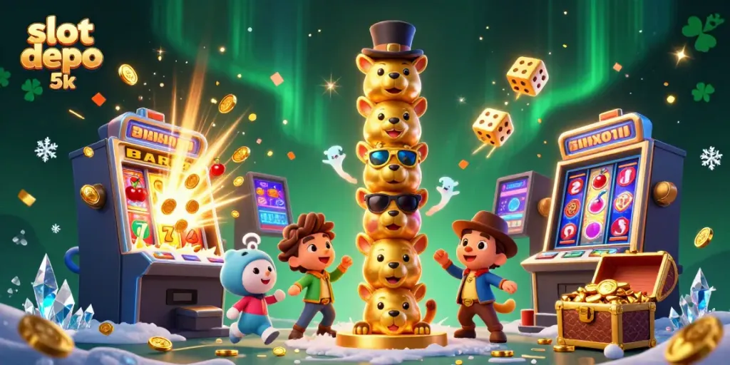Engage in thrilling gameplay at slot depo 5k, featuring exciting slot machines and a vibrant atmosphere.