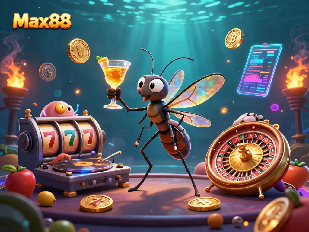 Experience Max88 Casino with vibrant 3D characters and dynamic gaming elements.