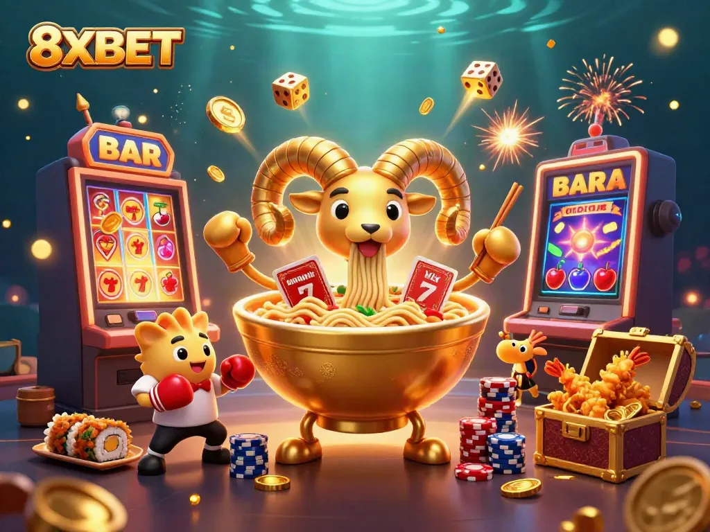 Experience the vibrant world of 8XBET with dynamic characters and immersive gaming elements.
