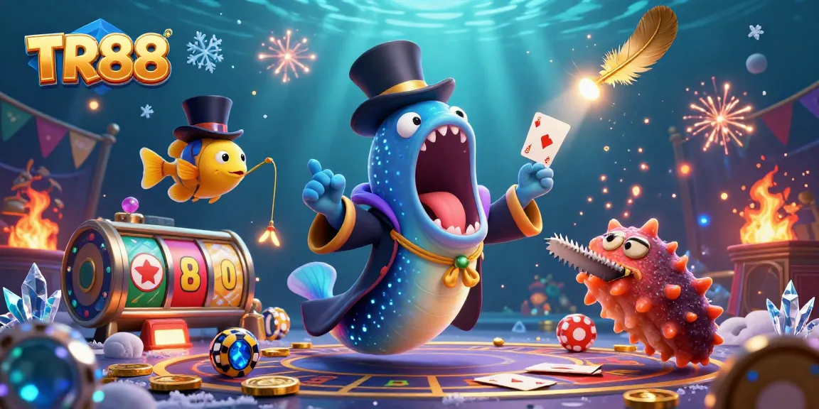 TR88 brings excitement to players with a magical casino scene featuring animated sea creatures performing tricks