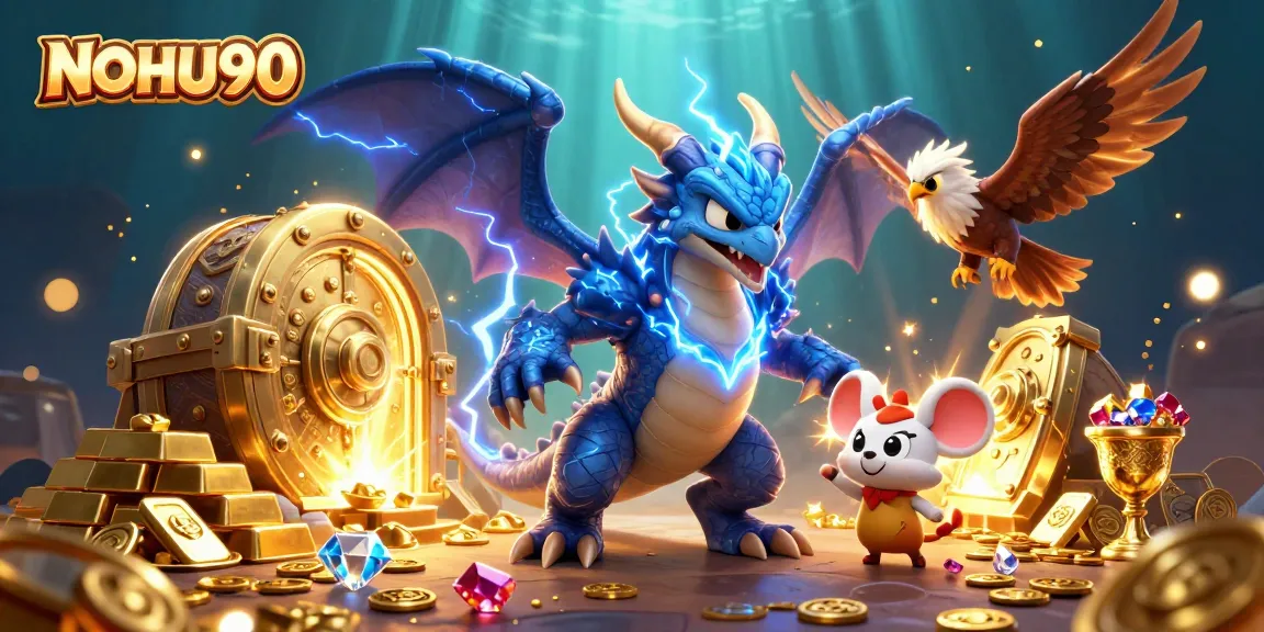 Experience thrilling gameplay at NOHU90 with exciting treasures and dynamic gaming elements.