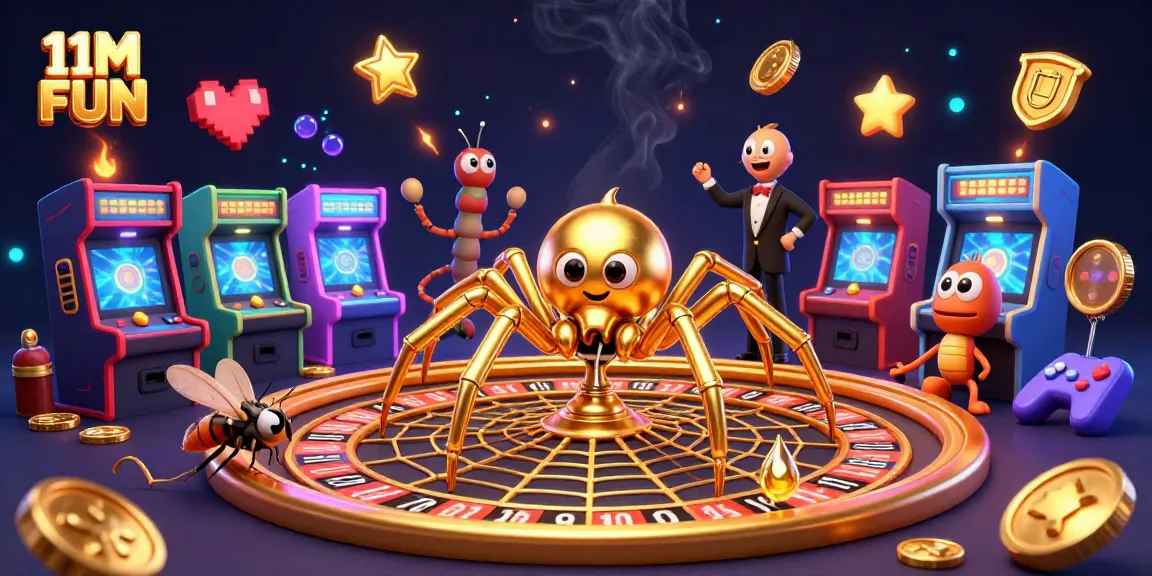 Win big with immersive 11M FUN gaming featuring a roulette wheel scene packed with excitement.