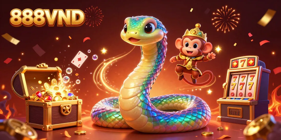 Experience thrilling gameplay at 888VND with vibrant visuals, slot machines, and dynamic characters!