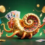 Engage with VIPWIN's thrilling casino experience amidst vibrant 3D illustrations.