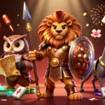 Experience thrilling gameplay at CM88 with dynamic casino elements in an action-packed 3D scene.