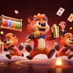 Experience thrilling gameplay at LX88 with hyenas running a comedy casino featuring slot games and vibrant treasures.