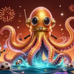 Socolive features exciting sports betting with vibrant stadium elements and a dynamic kraken scene.
