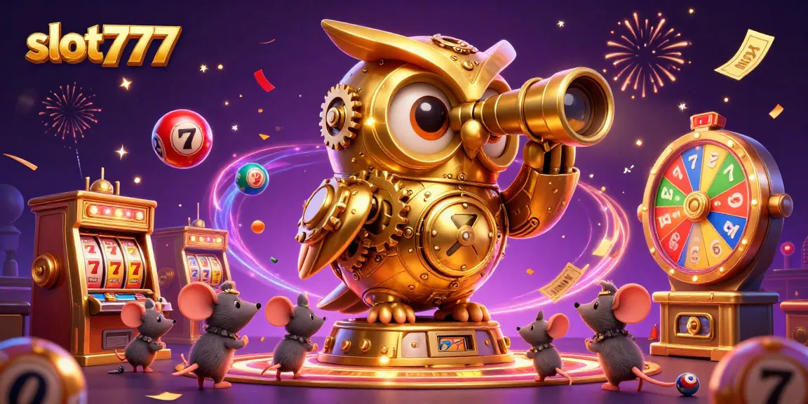 Engage with slot777 adventures featuring thrilling 3D owl and vibrant casino elements.
