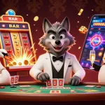 Experience thrilling wins with nbet at a vibrant casino scene featuring animated characters.