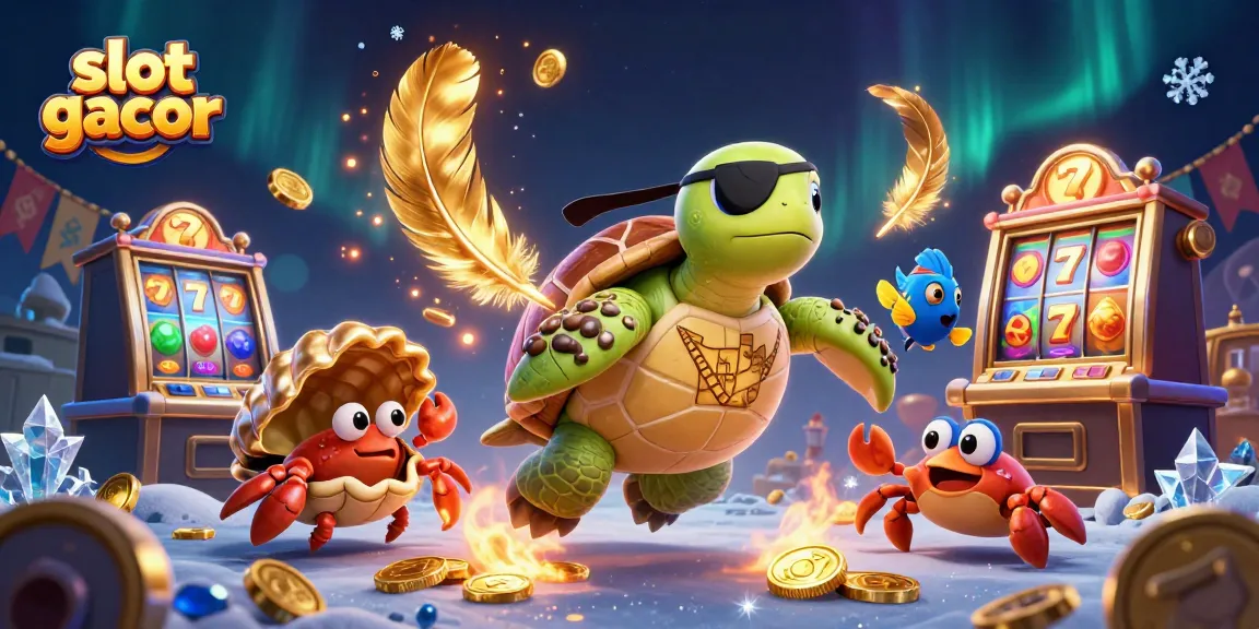 Experience slot gacor excitement with a dynamic pirate scene filled with treasures and gaming elements.