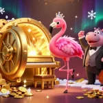 Experience the thrill of hitclub casino with vibrant characters, treasure elements, and action-packed scene.