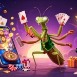 Play exciting games at xx88 com with a giant praying mantis card sharp and vibrant casino elements.