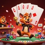 Experience the exciting budi4d login with animated hyenas in a lively casino club.