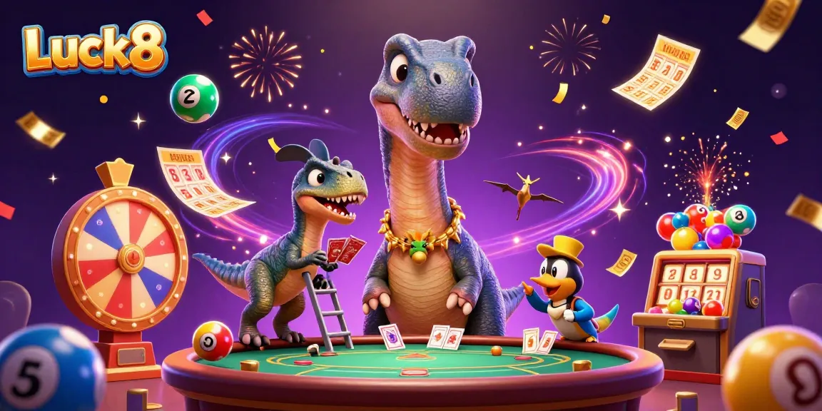 Experience the excitement of Luck8 with vibrant lottery games, colorful elements, and thrilling casino dynamics.