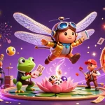 Engaging scene showcasing F8BET gambling action, featuring vibrant characters and dynamic casino elements