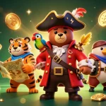 Engage in thrilling challenges at sv8888, featuring a dynamic 3D pirate captain bear, crypto themes, and slot elements.