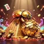 SUNWIN players engaging with a dynamic scene of lucky games and golden rewards in a vibrant casino setting.