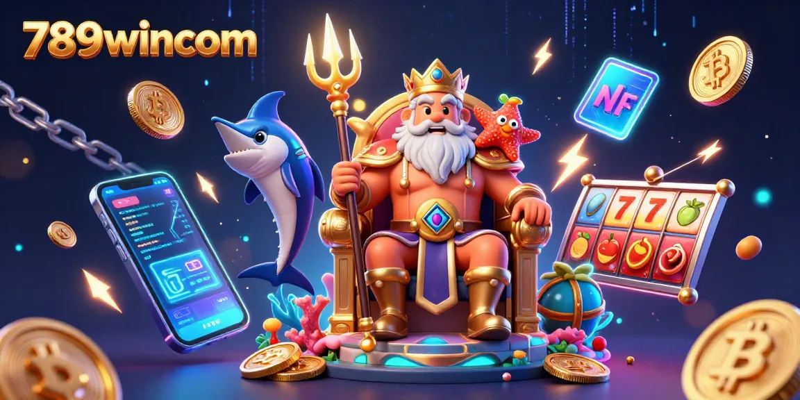 Engage with 789wincom as sea king Neptune reveals his wealth of crypto and slot potential.