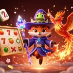 Engage with the enchanting world of com casino games featuring a wizard, phoenix, and frog in 3D.