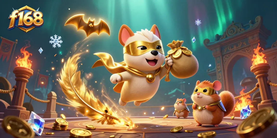 Experience thrilling wins with f168 in a vibrant casino scene featuring dynamic characters and gameplay.