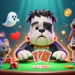 Engaging bắn cá rồng illustration with a 3D monster dealer and underwater gaming elements.