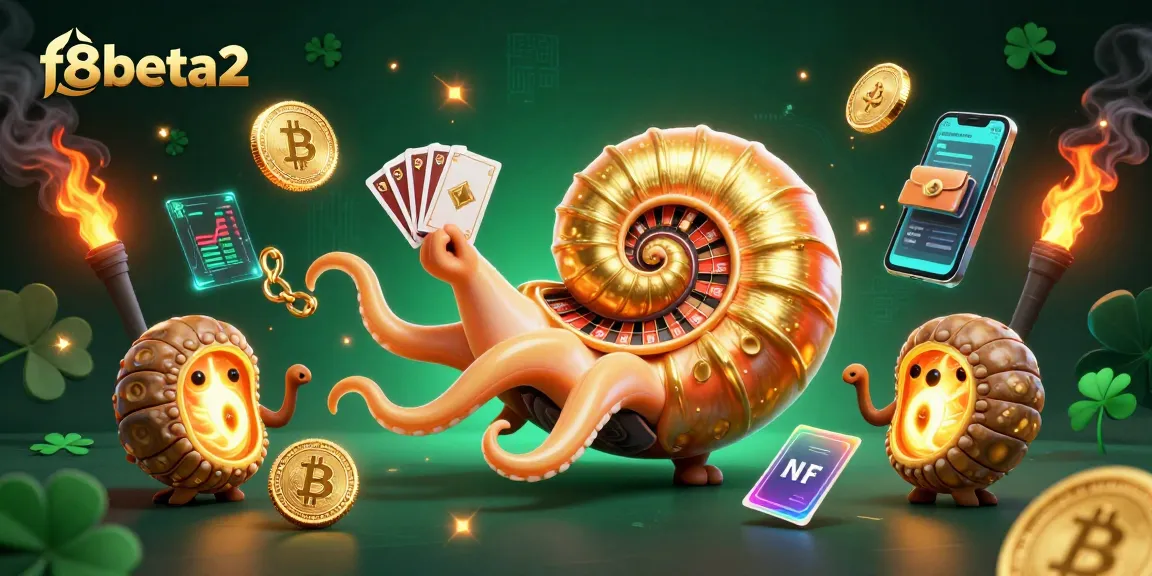 Engage in thrilling gameplay at f8beta2 with a lively 3D cartoon scene showcasing dynamic gambling elements.