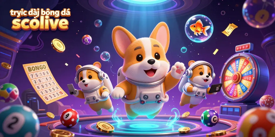Experience the thrilling action of trực tiếp bóng đá socolive with exciting casino elements in a vibrant space scene.