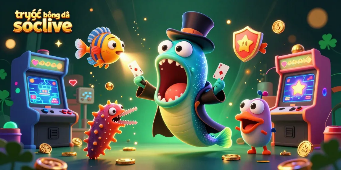 Experience trực tiếp bóng đá socolive with a creative twist as aquatic characters perform magic.
