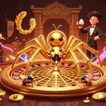 Experience thrilling bets in a game bài rồng hổ atmosphere with immersive 3D art and dynamic visuals.