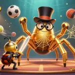 Experience thrilling moments at qq88pro with dynamic casino elements and characters in a vibrant scene.