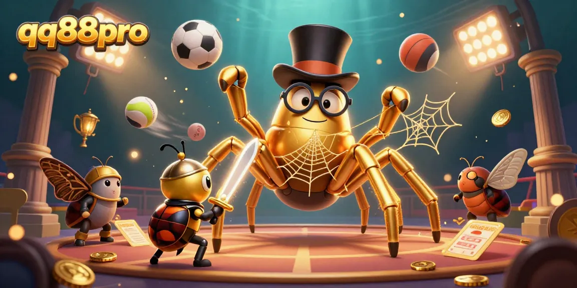 Experience thrilling moments at qq88pro with dynamic casino elements and characters in a vibrant scene.
