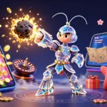 Activate thrilling soikeo gameplay with an epic cosmic battle amidst dazzling slot machines and treasures.