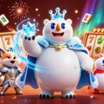 Experience the thrill of sc88 with a vibrant casino scene featuring a majestic polar bear and fox.