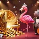 Engage with the vibrant world of lễ hội mexico online, featuring a flamingo singer and hippo bassist in a casino.