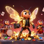 Experience thrilling wins at qs88 with vibrant 3D characters and casino elements in a lively scene.