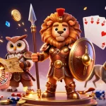 Experience gmnc's vibrant 3D casino scene with captivating characters and dynamic gaming elements.