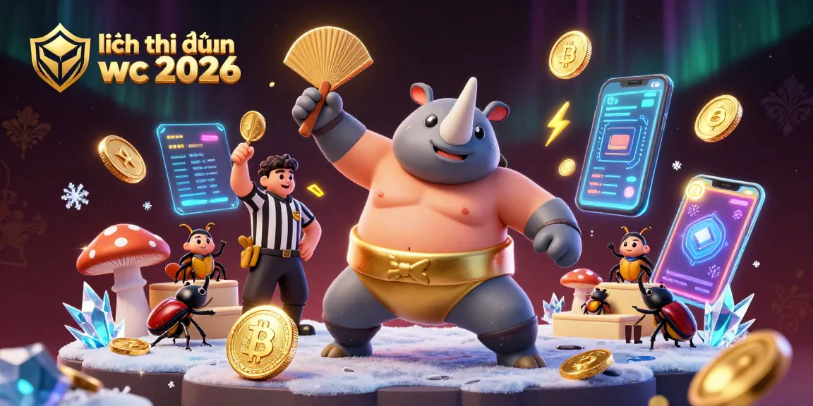 Engage with lịch thi đấu wc 2026 as a 3D cartoon beetle champion competes in a thrilling match.