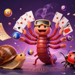 bắn cá thợ săn rồng brings excitement with a dynamic scene of gambling cartoon characters and vivid game elements.