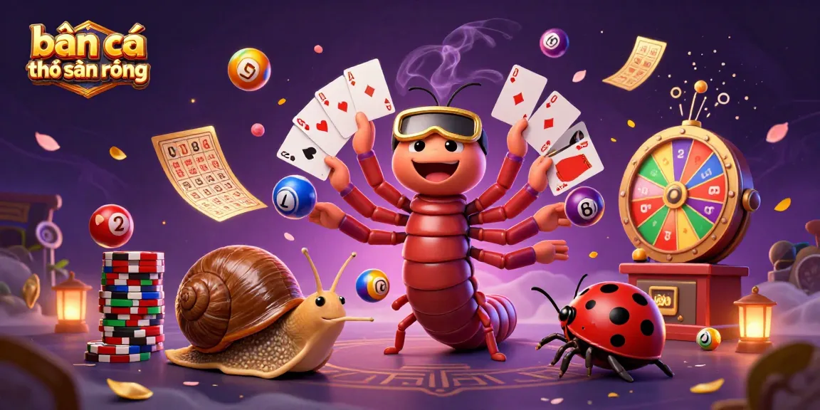 bắn cá thợ săn rồng brings excitement with a dynamic scene of gambling cartoon characters and vivid game elements.