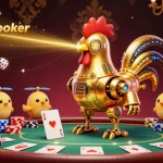 Play exciting game three card poker with thrilling visuals and vibrant casino elements in this ultra-detailed illustration.