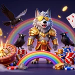 Experience the thrill of GO99 with a captivating illustration featuring Odin and casino elements.
